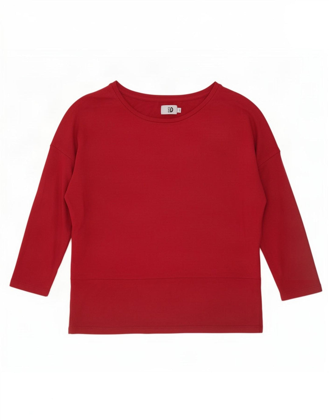 Top supradimensionat pentru femei Dack's cu mâneci 3/4 UK 14 Medium Burgundy