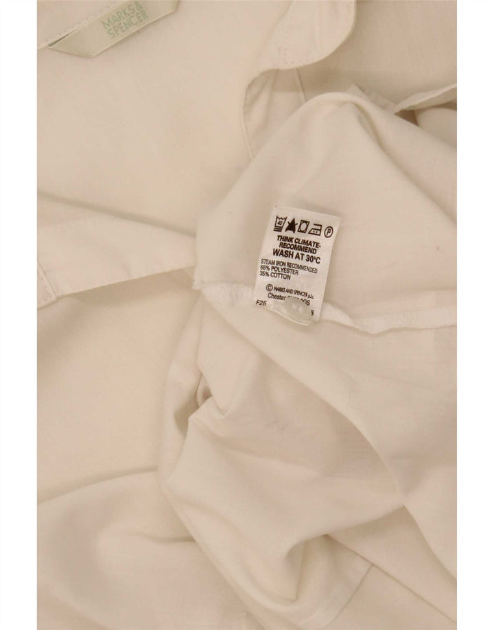 Cămașă fără mâneci pentru femei Marks & Spencer UK 20 2XL Poliester alb