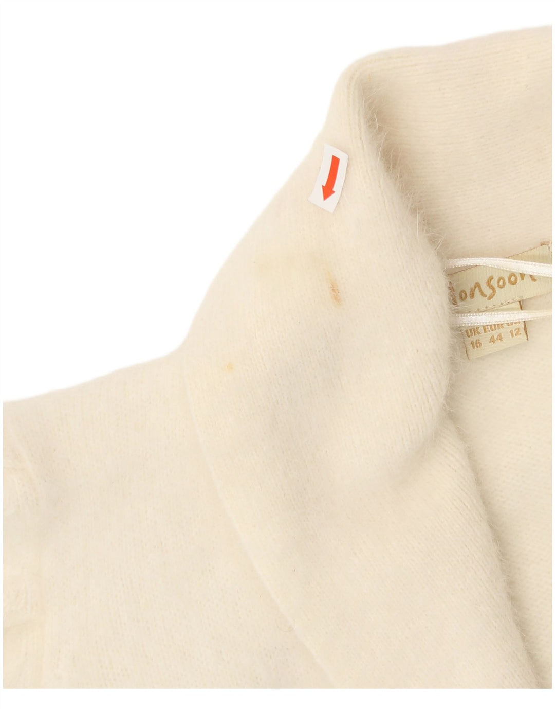 Pulover bolero pentru femei Monsoon UK 16, mare, alb de angora