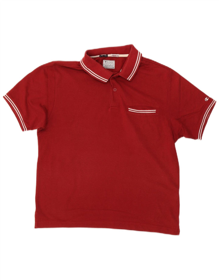 Tricou polo pentru bărbați CHAMPION Easy Fit, bumbac roșu mic