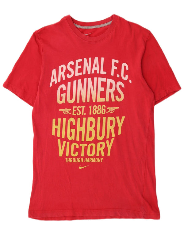Tricou grafic Nike Arsenal Standard Fit Top, bumbac roșu mediu