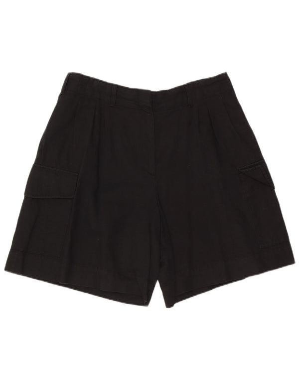 Pantaloni scurti cargo Massimo Dutti pentru femei EU 42 Large W32 Bumbac negru