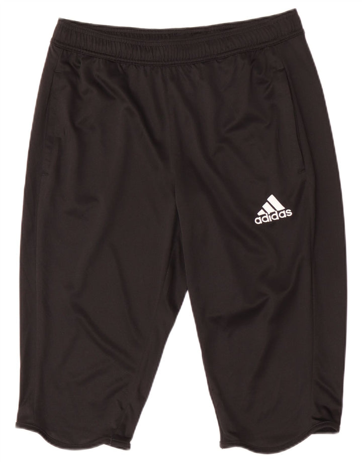 Pantaloni scurți sport pentru bărbați Adidas Climalite, poliester mediu negru