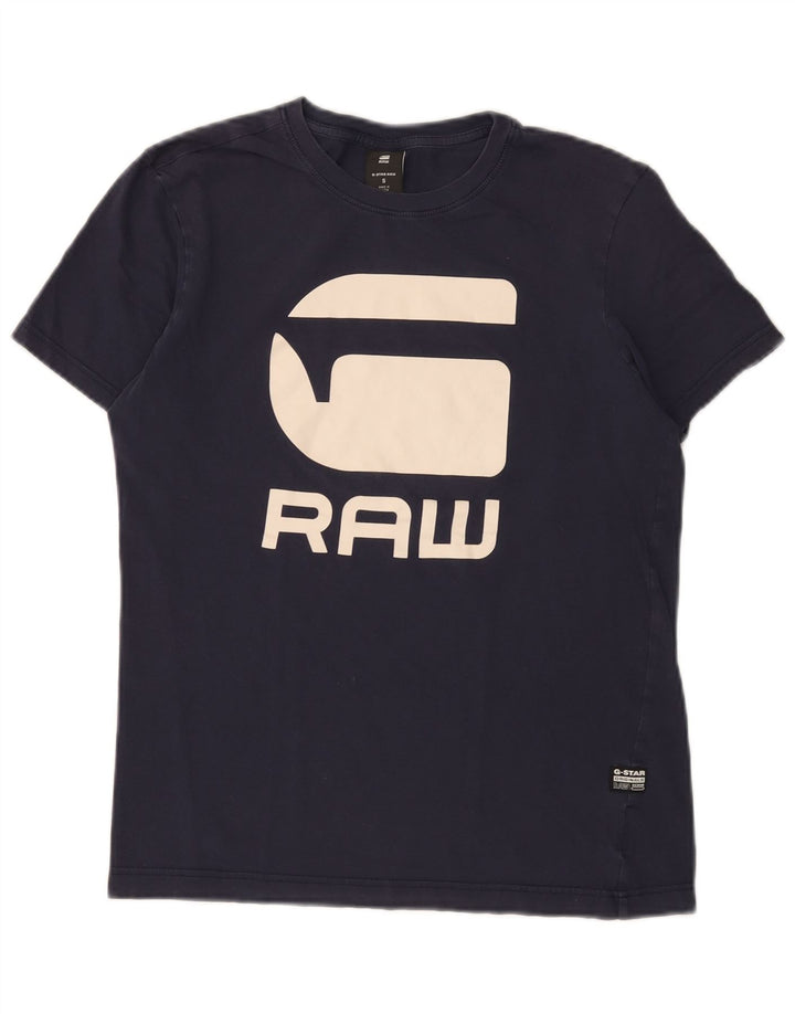 Tricou grafic pentru bărbați G-Star Top mic, bleumarin