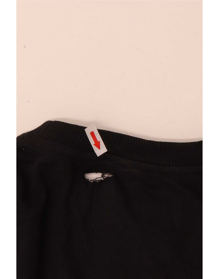 Hanorac grafic pentru bărbați Calvin Klein Jeans Jumper Bumbac mediu negru