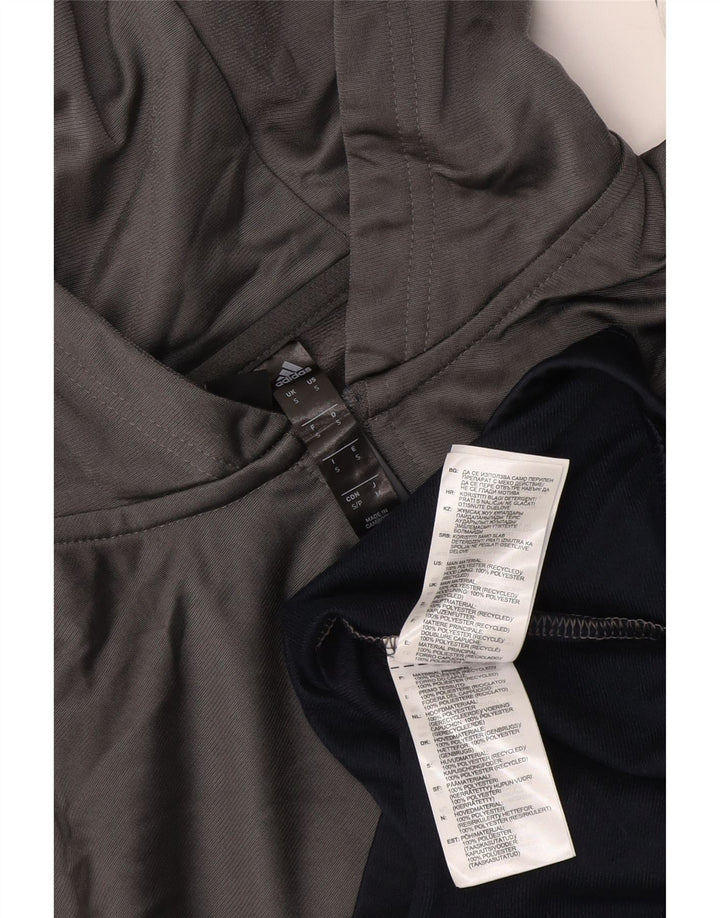 Pulover adidas pentru bărbați, mic, gri, poliester color bloc