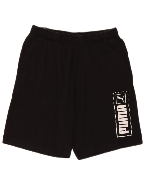 Pantaloni scurți sport grafic Puma pentru bărbați, mediu negru