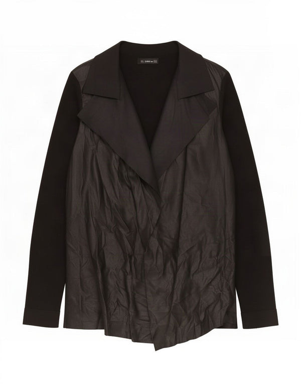 Pulover cardigan deschis pentru femei Zara UK 14 Medium Black Colorblock