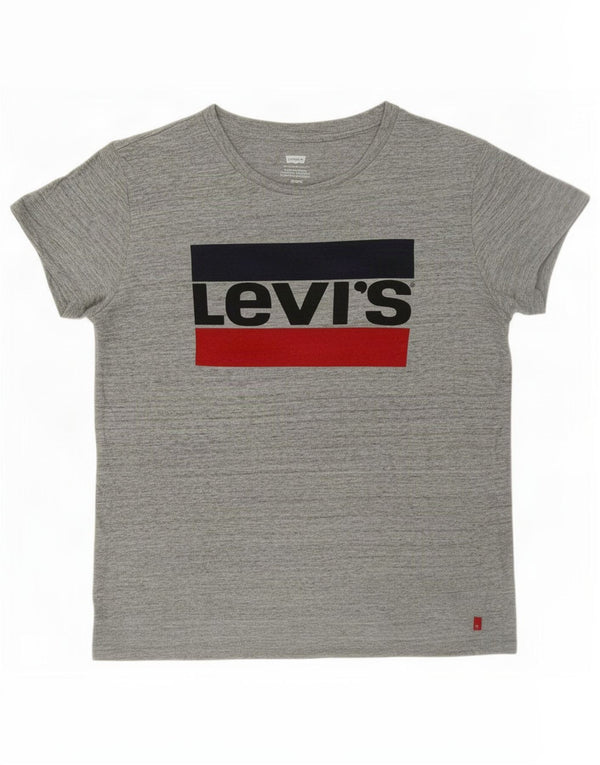 Tricou grafic supradimensionat pentru femei Levi's Top UK 10 Small Grey Flecked