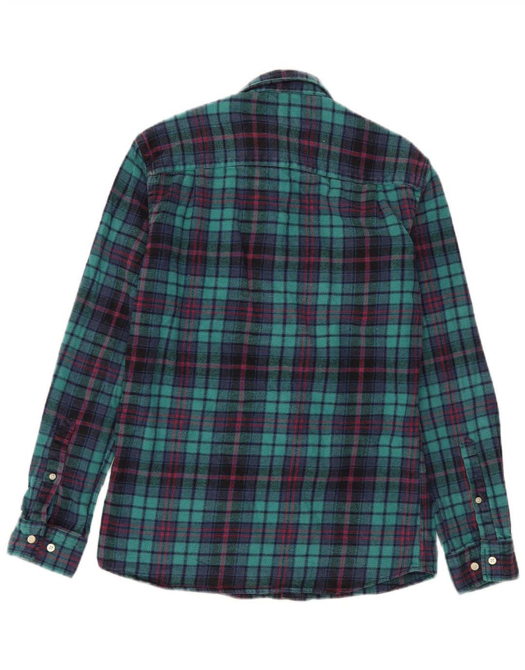 Cămașă de flanel pentru bărbați Jack Wills, bumbac cu carouri verde mediu