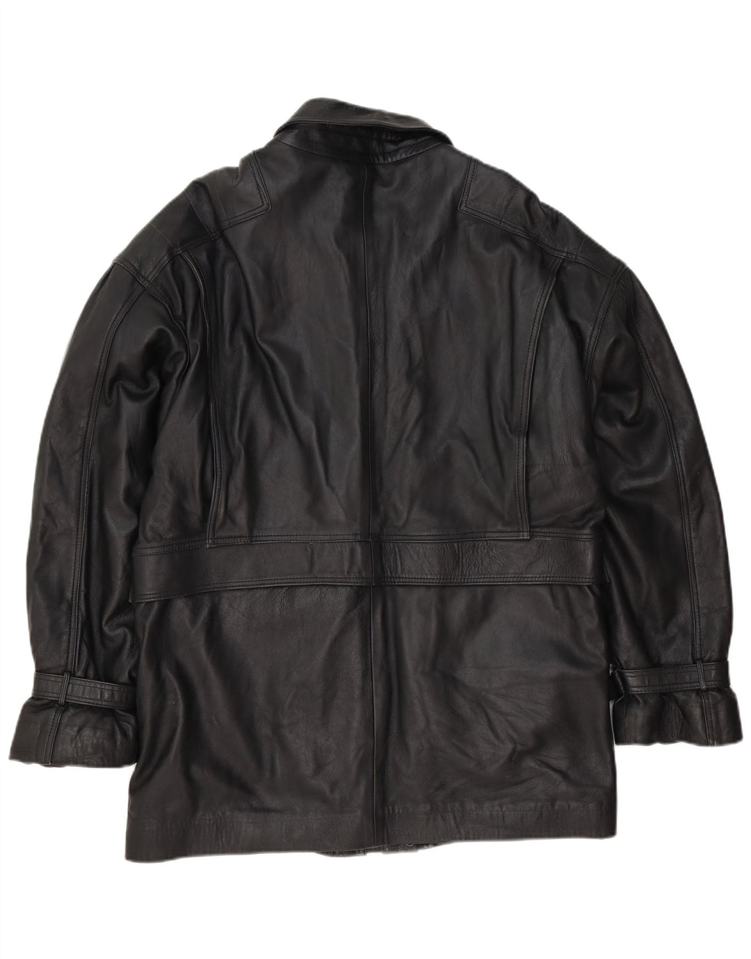 Jachetă de piele vintage pentru bărbați UK 38 Medium Black