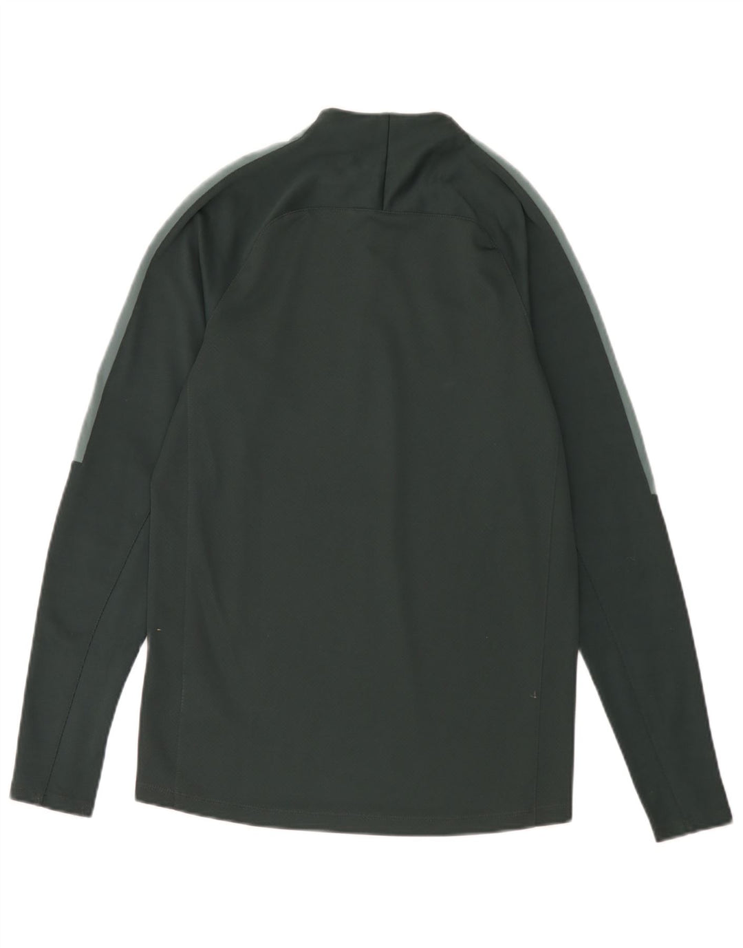Top cu mânecă lungă Nike pentru bărbați, cu fermoar, verde, poliester