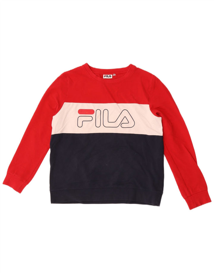 Pulover pentru bărbați Fila Graphic Pulover mic, multicolor, color block, bumbac