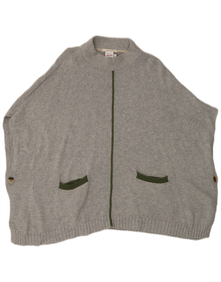 Pulover poncho pentru femei White Stuff, mărime unica, bumbac gri