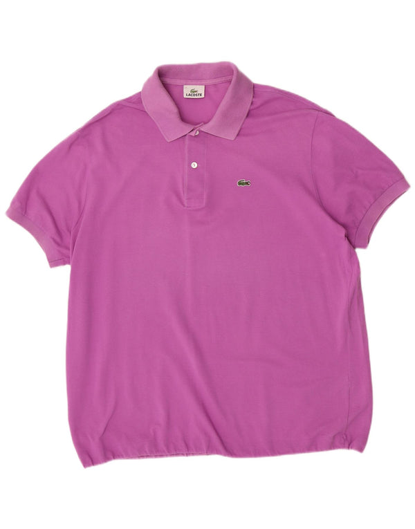 Tricou polo pentru bărbați Lacoste Mărimea 7 2XL Bumbac violet