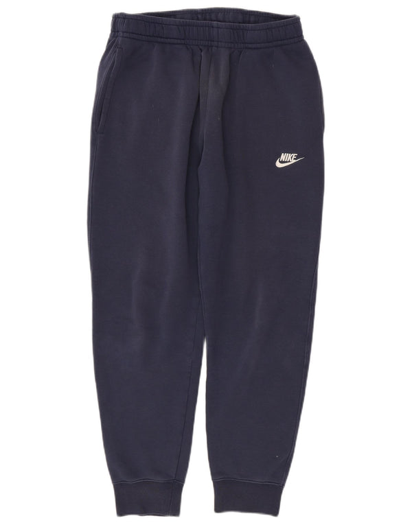 Pantaloni de trening pentru bărbați NIKE Pantaloni de jogging mici Bumbac bleumarin