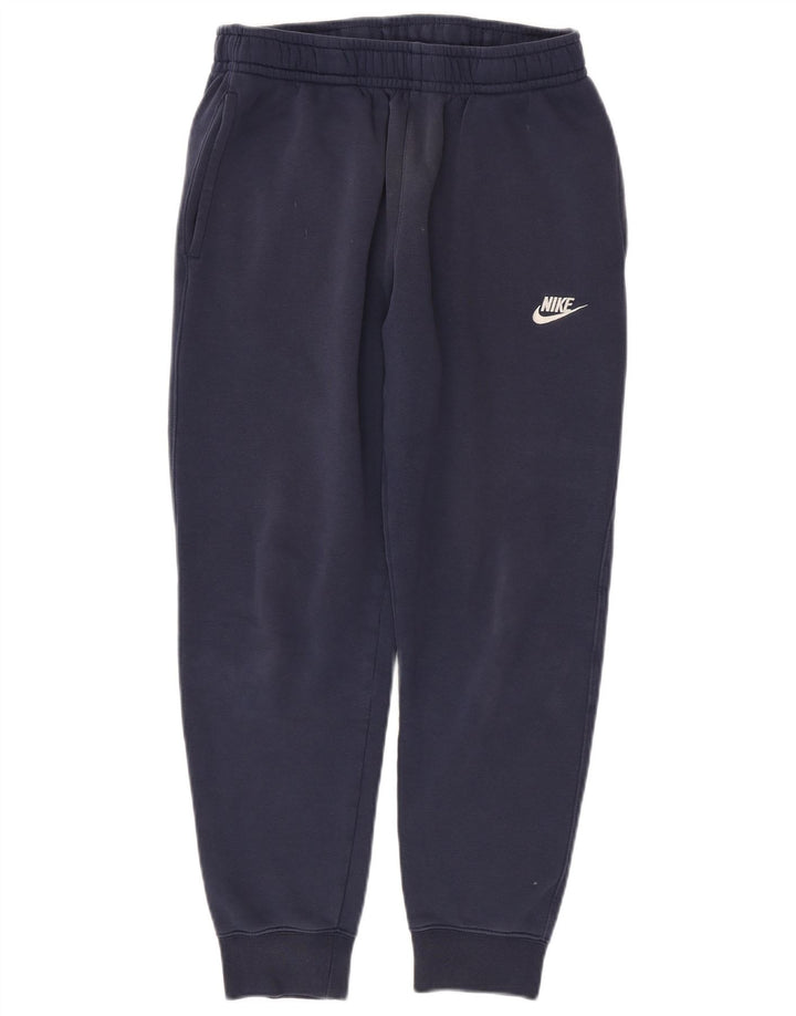 Pantaloni de trening pentru bărbați NIKE Pantaloni de jogging mici Bumbac bleumarin