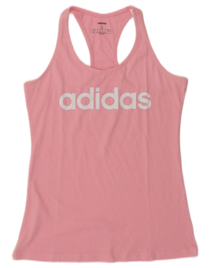 Vesta grafică pentru femei Adidas UK 8/10 Small Pink