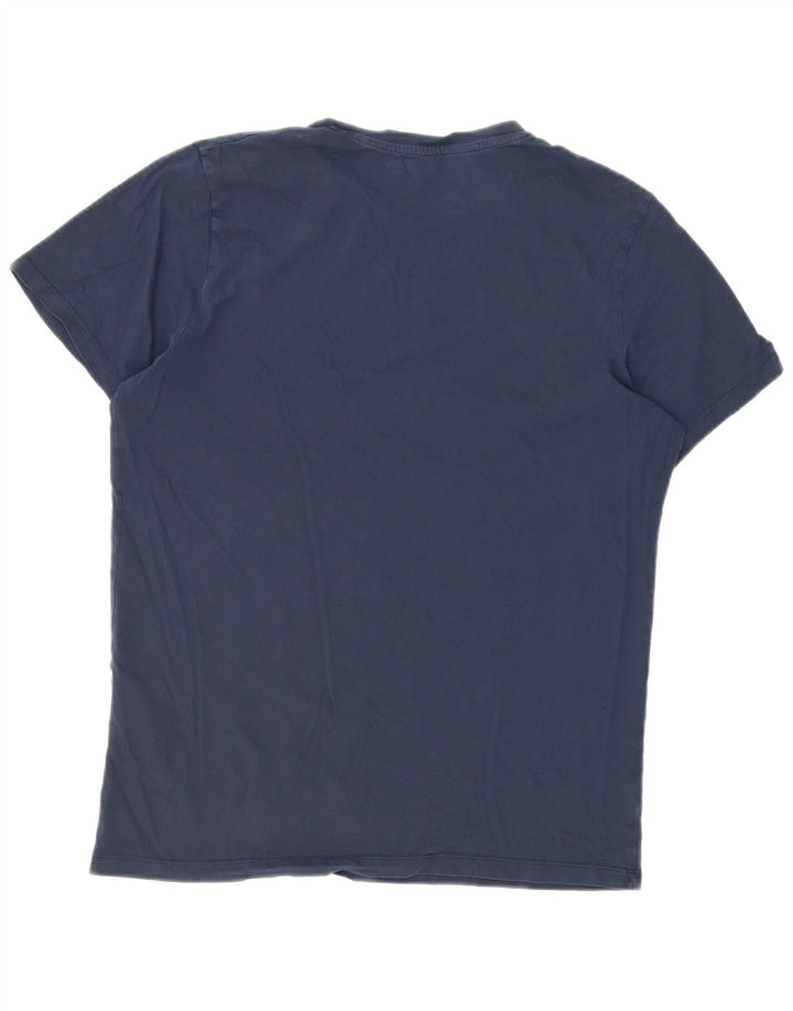 Tricou cu grafic Jack & Jones pentru bărbați Top Mediu Bleumarin Colorblock