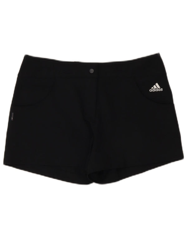 Pantaloni scurți Adidas Climalite pentru femei UK 10 Small W30 Poliester negru