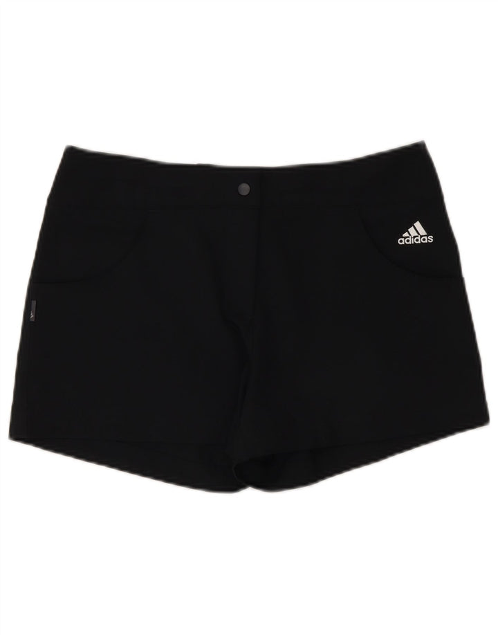 Pantaloni scurți Adidas Climalite pentru femei UK 10 Small W30 Poliester negru