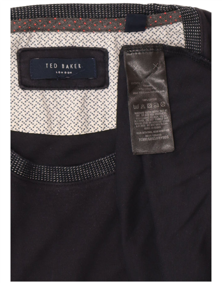 TED BAKER Tricou Bărbați Top 2XL Bumbac Bleumarin