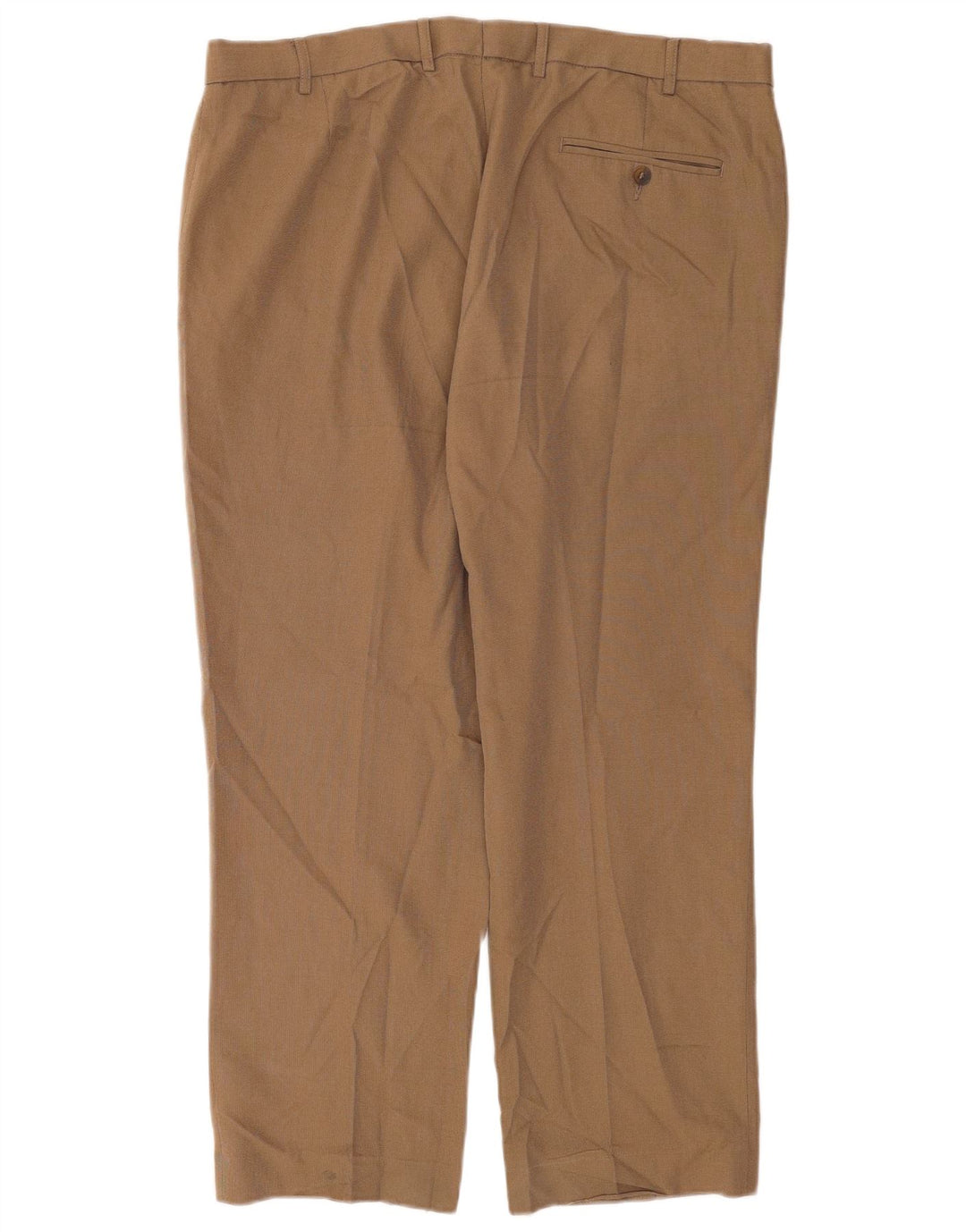Pantaloni de costum pentru bărbați Marks & Spencer, cu ajustare normală, L38 L29, poliester bej