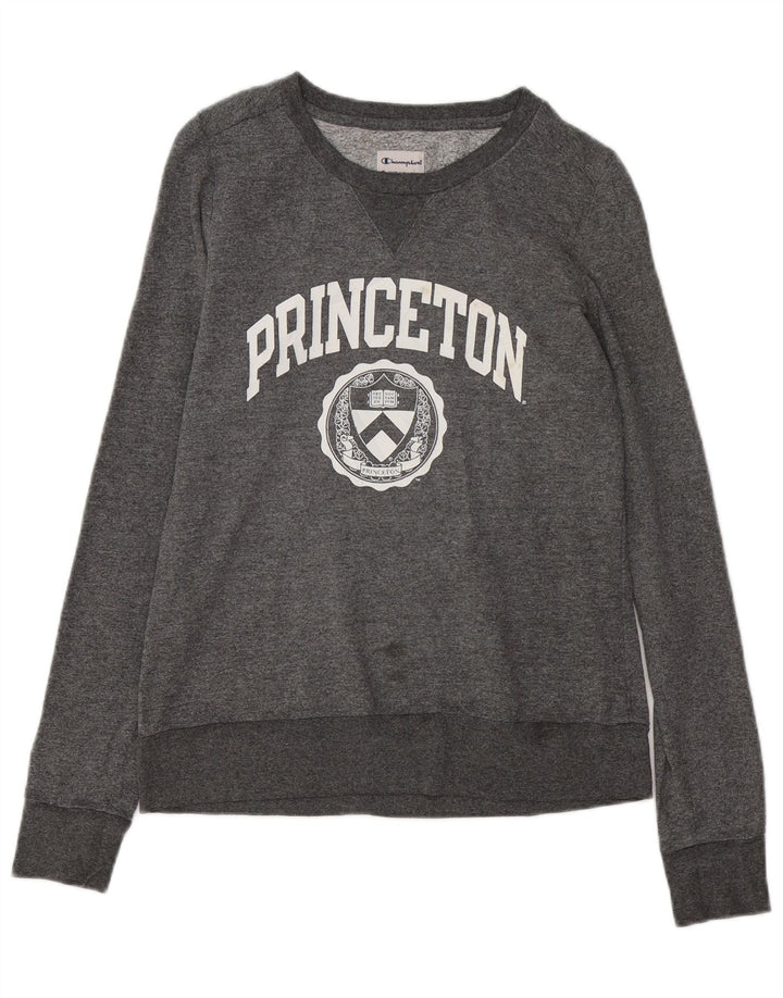 Pulover pentru damă CHAMPION Princeton Graphic Pulover UK 10 Mic Gri