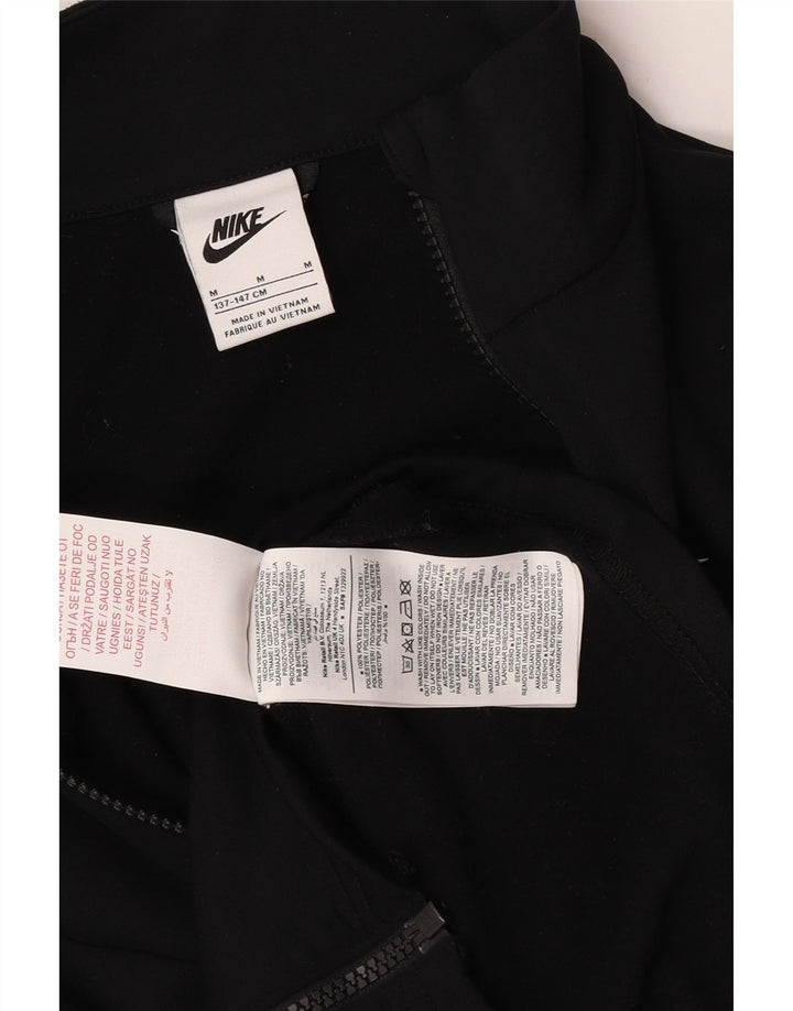 Jachetă de top pentru trening Nike pentru băieți grafic 10-11 ani Poliester mediu negru