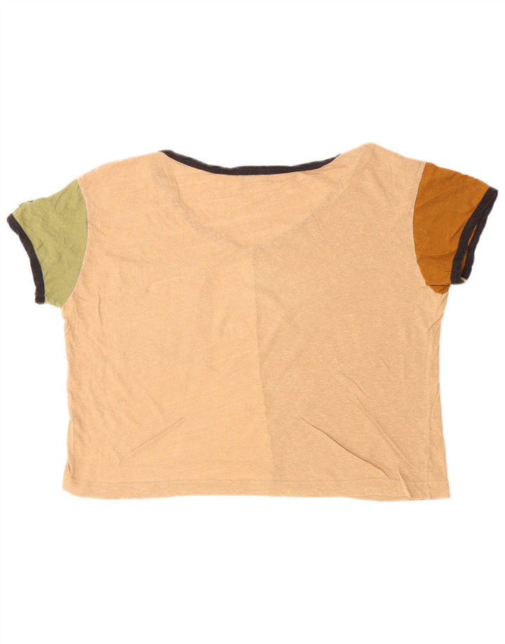 Tricou crop BENETTON pentru damă, UK 16, mare, multicolore