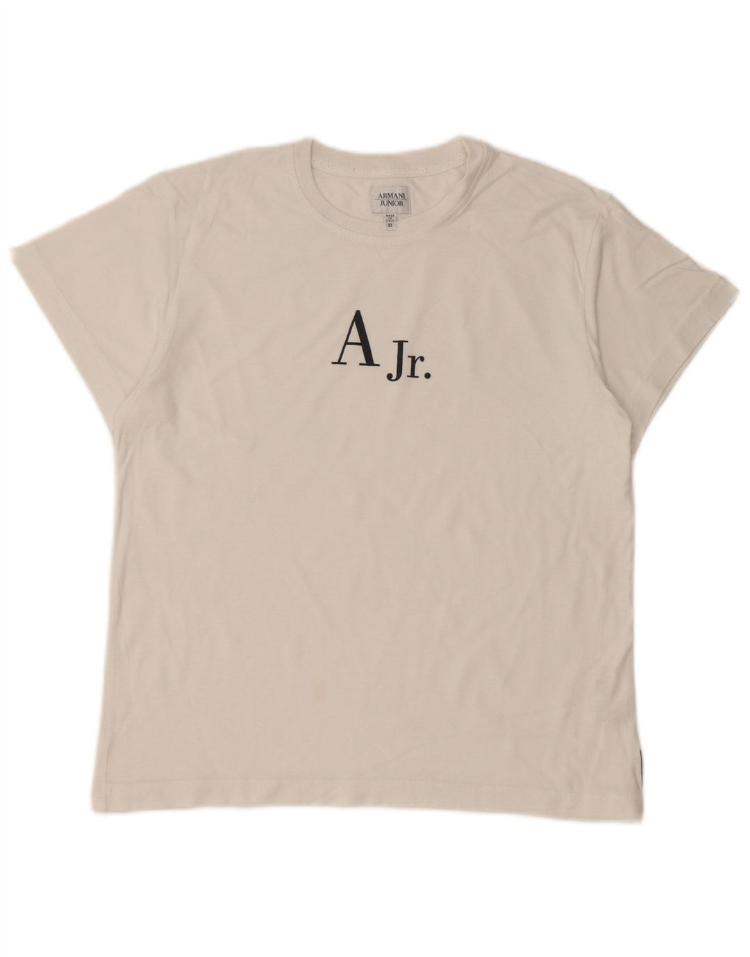 ARMANI JUNIOR Tricou Grafic Băieți Top 11-12 Ani Bumbac Alb