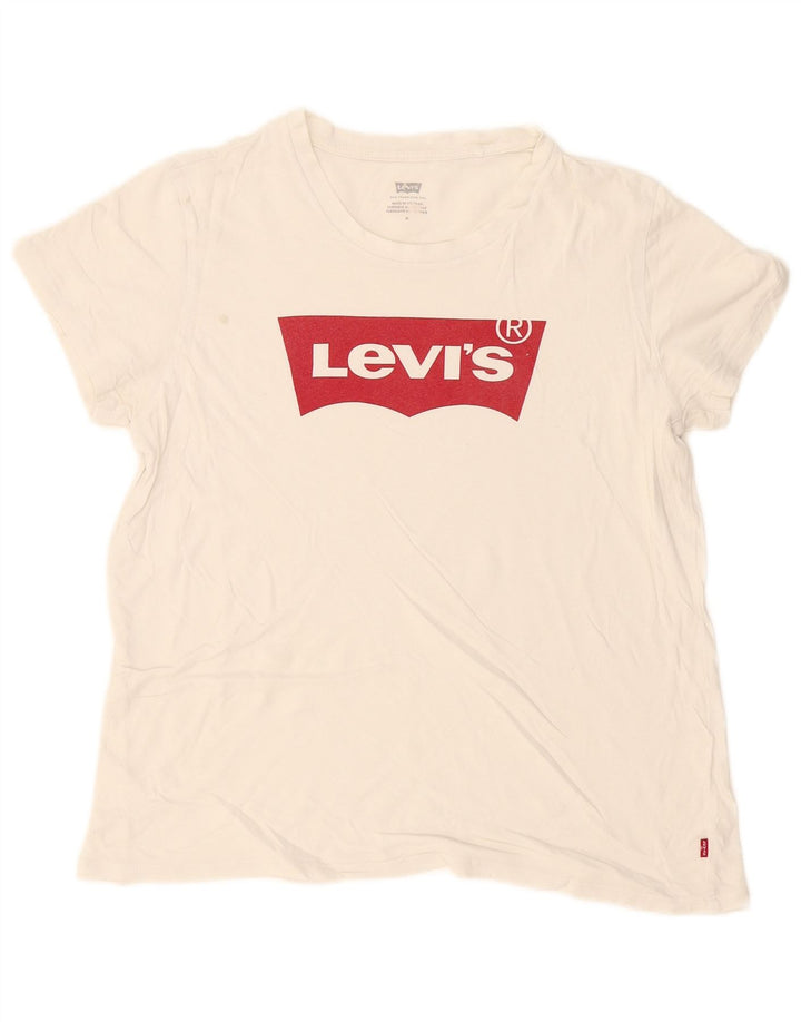 Tricou grafic Levi's pentru femei Top UK 14 Medium White