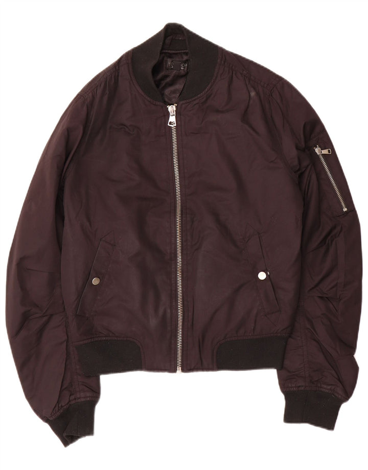 Jachetă Bomber Topshop pentru femei UK 8 Small Negru Poliester