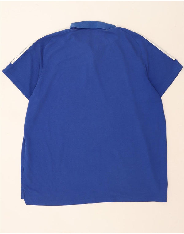 Tricou polo Adidas Aeroready pentru bărbați, bumbac albastru 3XL