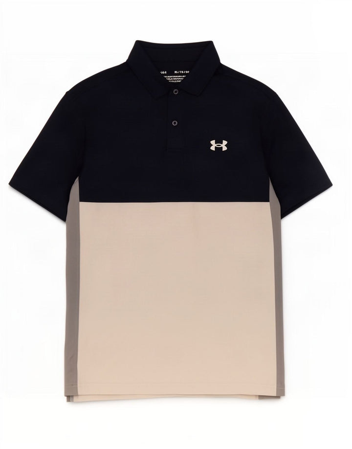 Tricou polo pentru bărbați Under Armour XL, albastru bleumarin, elastan