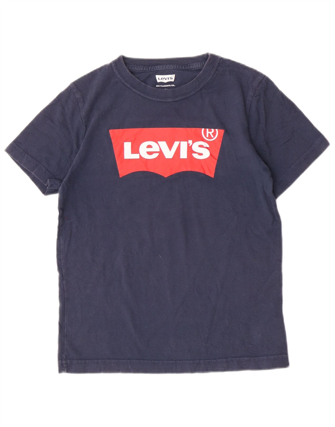 Tricou cu grafică obișnuită pentru băieți Levi's Top 9-10 ani Bumbac bleumarin