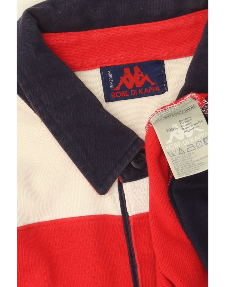 Cămașă polo pentru bărbați Kappa, bumbac cu dungi multicolore medii