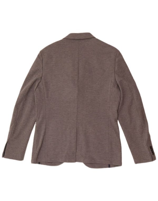 Blazer Jack Wills pentru bărbați cu 2 nasturi UK 38 Medium Gri Poliester Classic