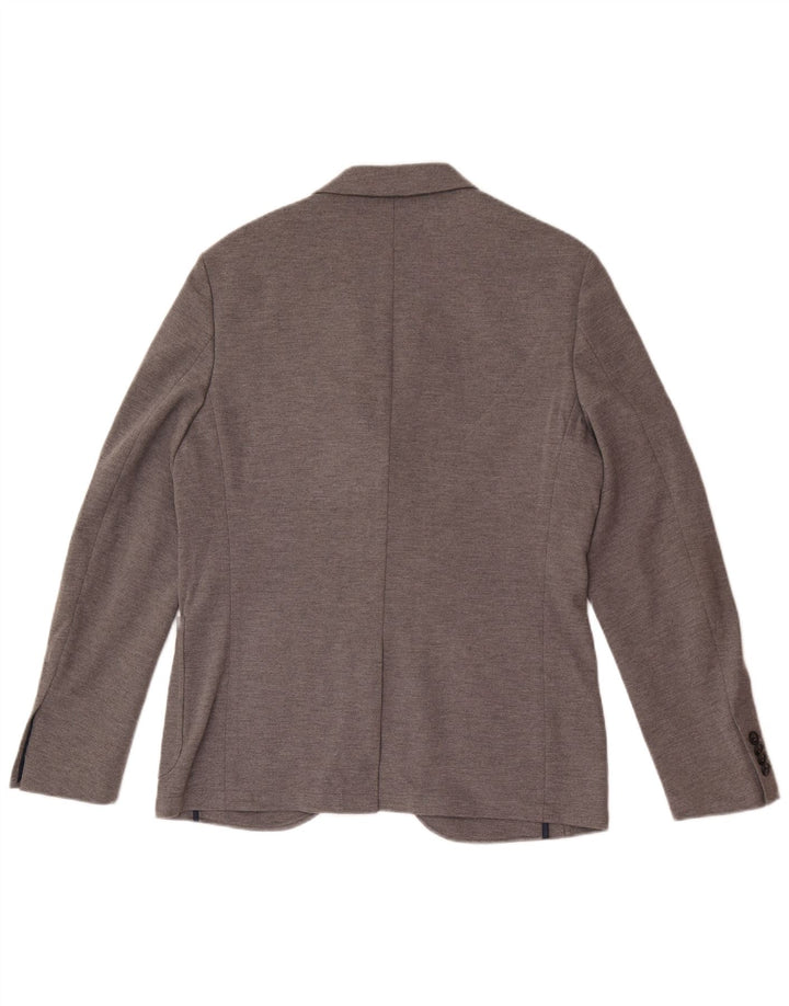 Blazer Jack Wills pentru bărbați cu 2 nasturi UK 38 Medium Gri Poliester Classic