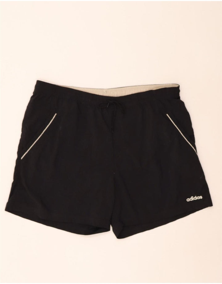 ADIDAS Mens Sport Shorts 2XL  Black Polyester Vintage Adidas and Second-Hand Adidas from Messina Hembry 