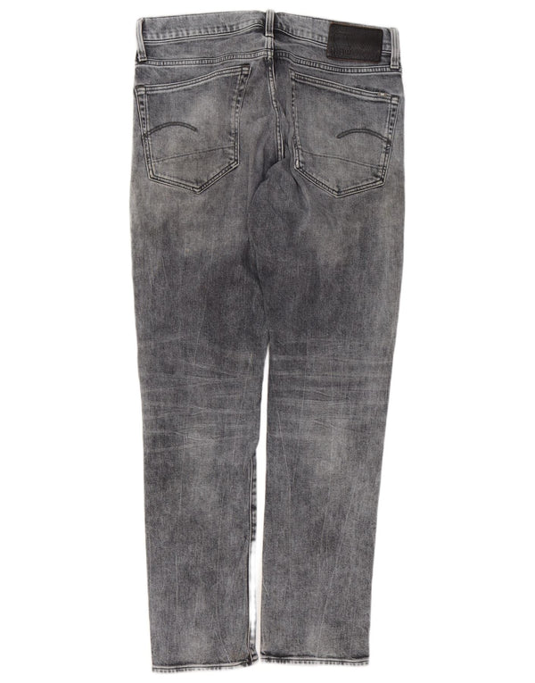 G-STAR 3301 Blugi conici regulați pentru bărbați W33 L32 bumbac gri