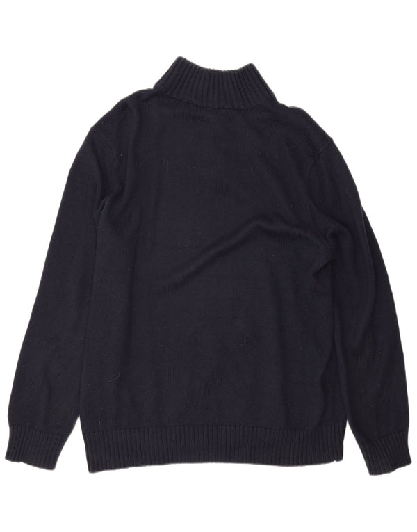 Pulover Polo Ralph Lauren pentru bărbați, cu gât cu nasturi, bumbac mare, albastru bleumarin