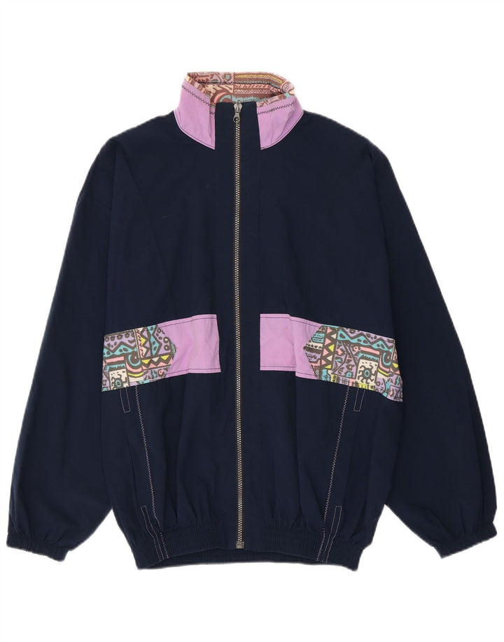 Trening Vintage pentru femei UK 10 Small Bleumarin Geometric Poliamidă
