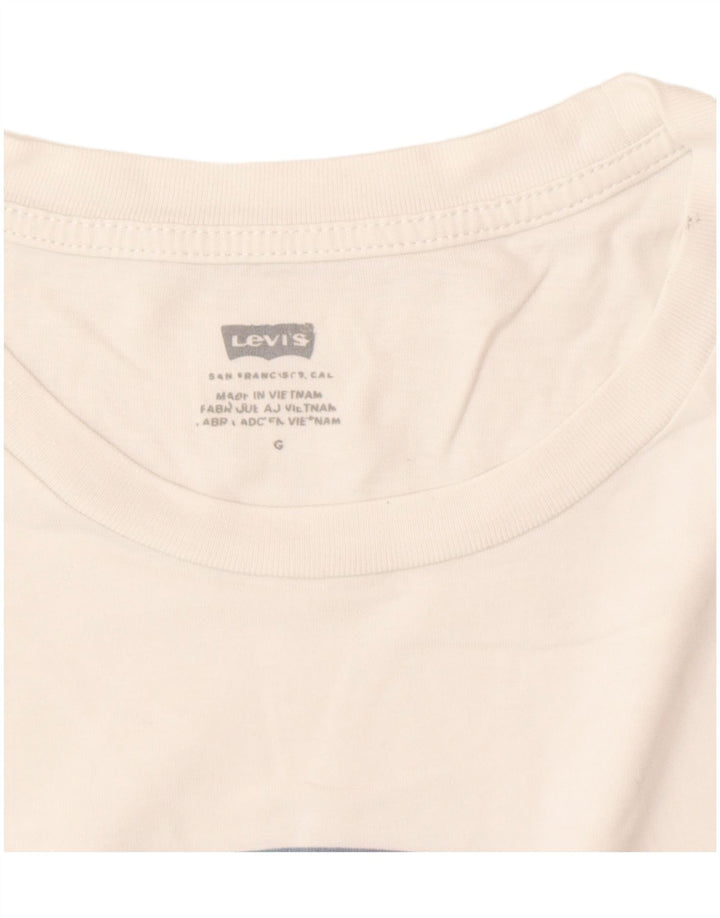 Tricou grafic pentru bărbați Levi's Top Medium White