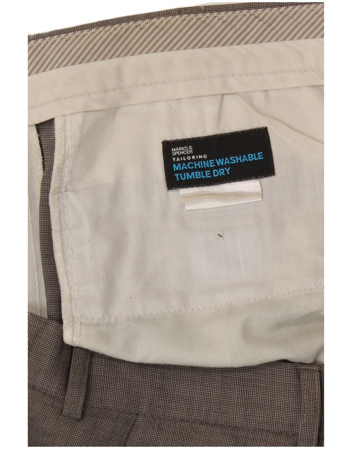 Marks & Spencer Pantaloni drepți pentru bărbați L40 L32 gri
