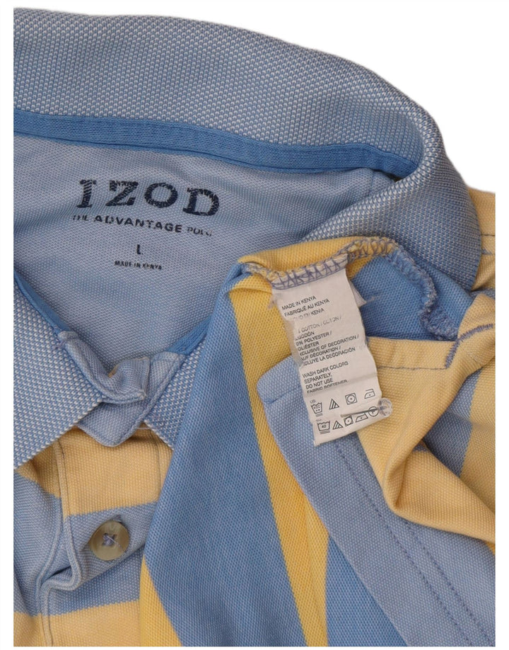 Tricou polo Izod pentru bărbați, mare, albastru, bumbac