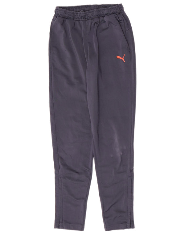 Pantaloni de trening Puma pentru baieti 11-12 ani poliester bleumarin