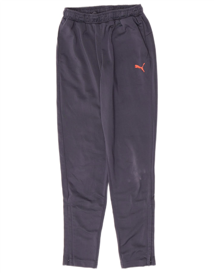 Pantaloni de trening Puma pentru baieti 11-12 ani poliester bleumarin