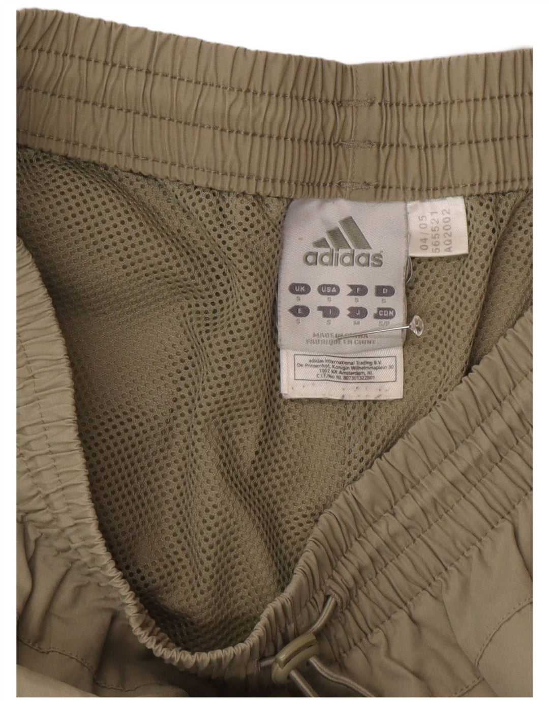 Pantaloni de trening capri Adidas pentru bărbați, poliester kaki mic