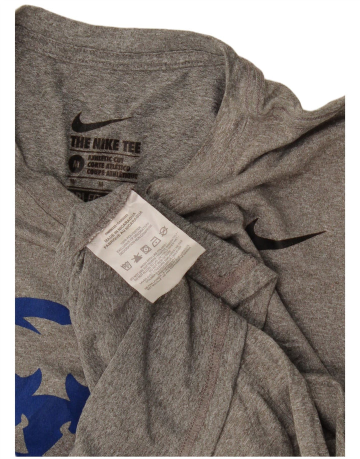 Tricou grafic Nike Dri Fit pentru femei Top UK 14 Medium Gri Poliester